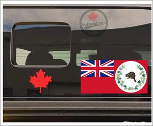 'Canadian Red Ensign 1886 Caribou' Premium Vinyl Decal Sticker