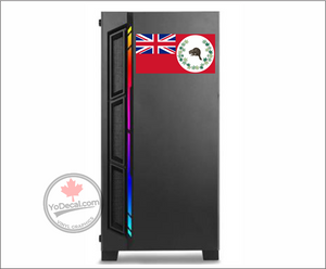 'Canadian Red Ensign 1886 Caribou' Premium Vinyl Decal Sticker
