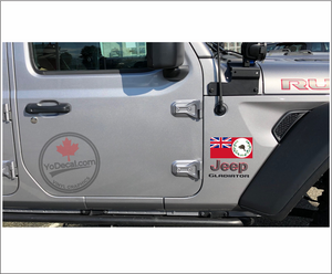 'Canadian Red Ensign 1886 Caribou' Premium Vinyl Decal Sticker
