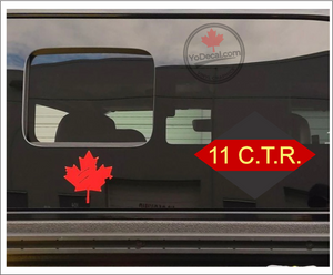 'Canadian 11th Tank Regiment Ontario WWII' Premium Vinyl Decal Sticker