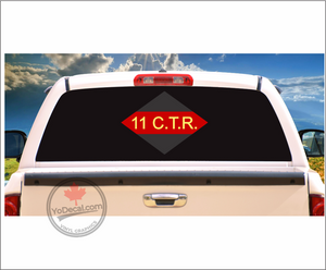 'Canadian 11th Tank Regiment Ontario WWII' Premium Vinyl Decal Sticker