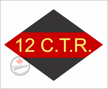 'Canadian 12th Tank Regiment Three Rivers WWII' Premium Vinyl Decal Sticker