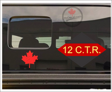 'Canadian 12th Tank Regiment Three Rivers WWII' Premium Vinyl Decal Sticker