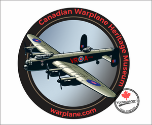 'Canadian Warplane Heritage Museum Lancaster FRONT & BACK' Premium Vinyl Decal / Sticker