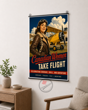 Canadian Women Take Flight Canvas Poster
