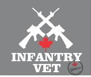 'Canadian Infantry Cross Rifles C7' Premium Vinyl Decal