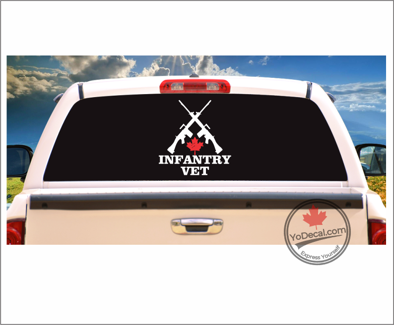 'Canadian Infantry Cross Rifles FN' Premium Vinyl Decal – YoDecal.com