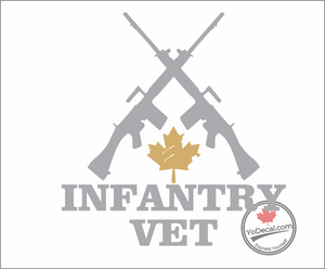 'Canadian Infantry Cross Rifles FN' Premium Vinyl Decal