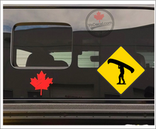 'Canoe Crossing' Premium Vinyl Decal Sticker