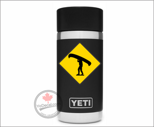 'Canoe Crossing' Premium Vinyl Decal Sticker