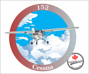 'Cessna 152 Full Colour' Premium Vinyl Decal