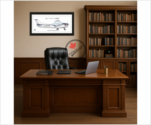 Cessna 172 Skyhawk PERSONALIZED Aircraft Side Profile Art Print / Lithograph