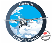 'Cessna Grand Caravan Full Colour' Premium Vinyl Decal