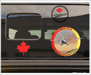 'Cessna Caravan C208B Bird Dog Full Colour' Premium Vinyl Decal
