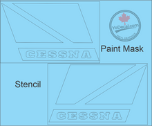 'Cessna Logo Retro 1 - 1960s' Premium Vinyl Decal / Paint Mask