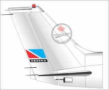 'Cessna Logo Retro 1 - 1960s' Premium Vinyl Decal / Paint Mask