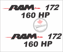 Cessna 'RAM 172 160 HP' Premium Vinyl Decal