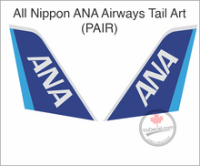 'All Nippon ANA Airways Airlines Tail Art' Premium Vinyl Decal / Sticker