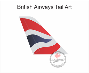 'British Airways Tail Art' Premium Vinyl Decal / Sticker