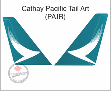 'Cathay Pacific Airways Tail Art' Premium Vinyl Decal / Sticker