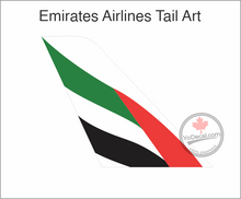 'Emirates Airlines Tail Art' Premium Vinyl Decal / Sticker