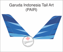 'Garuda Indonesia Tail Art' Premium Vinyl Decal / Sticker