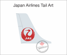 'Japan Airlines Tail Art' Premium Vinyl Decal / Sticker