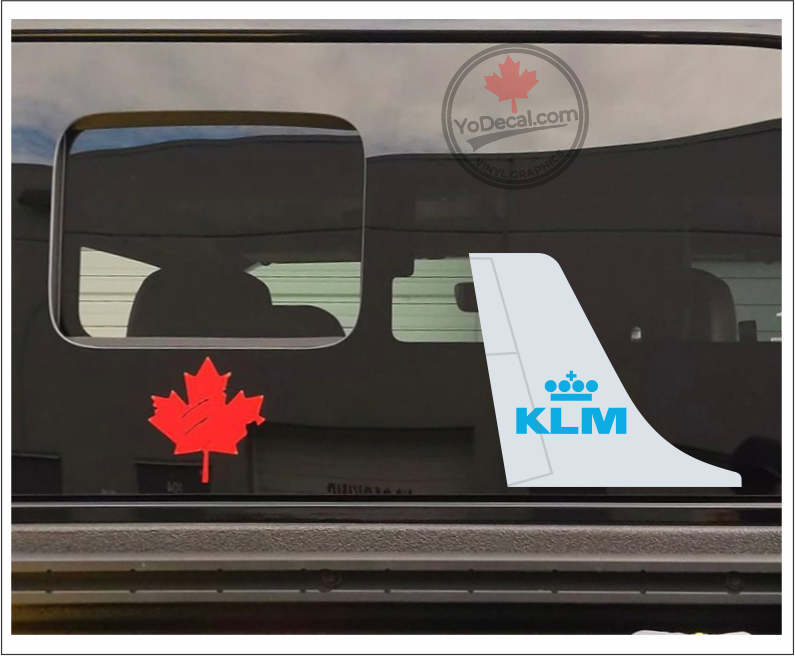 'KLM Royal Dutch Airlines Tail Art' Premium Vinyl Decal / Sticker ...