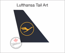 'Lufthansa Tail Art' Premium Vinyl Decal / Sticker