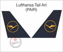 'Lufthansa Tail Art' Premium Vinyl Decal / Sticker