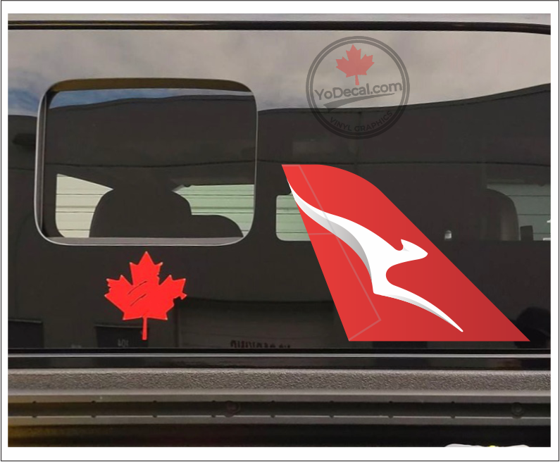 'Qantas Airways Tail Art' Premium Vinyl Decal / Sticker – YoDecal.com