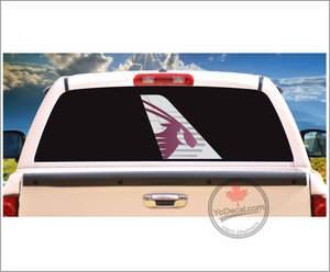 'Qatar Airways Tail Art' Premium Vinyl Decal / Sticker