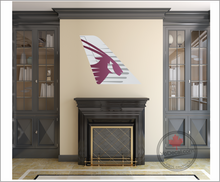 'Qatar Airways Tail Art' Premium Vinyl Decal / Sticker