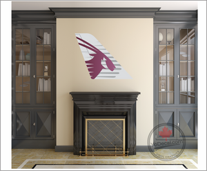 'Qatar Airways Tail Art' Premium Vinyl Decal / Sticker