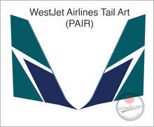 'WestJet Tail Art' Premium Vinyl Decal / Sticker