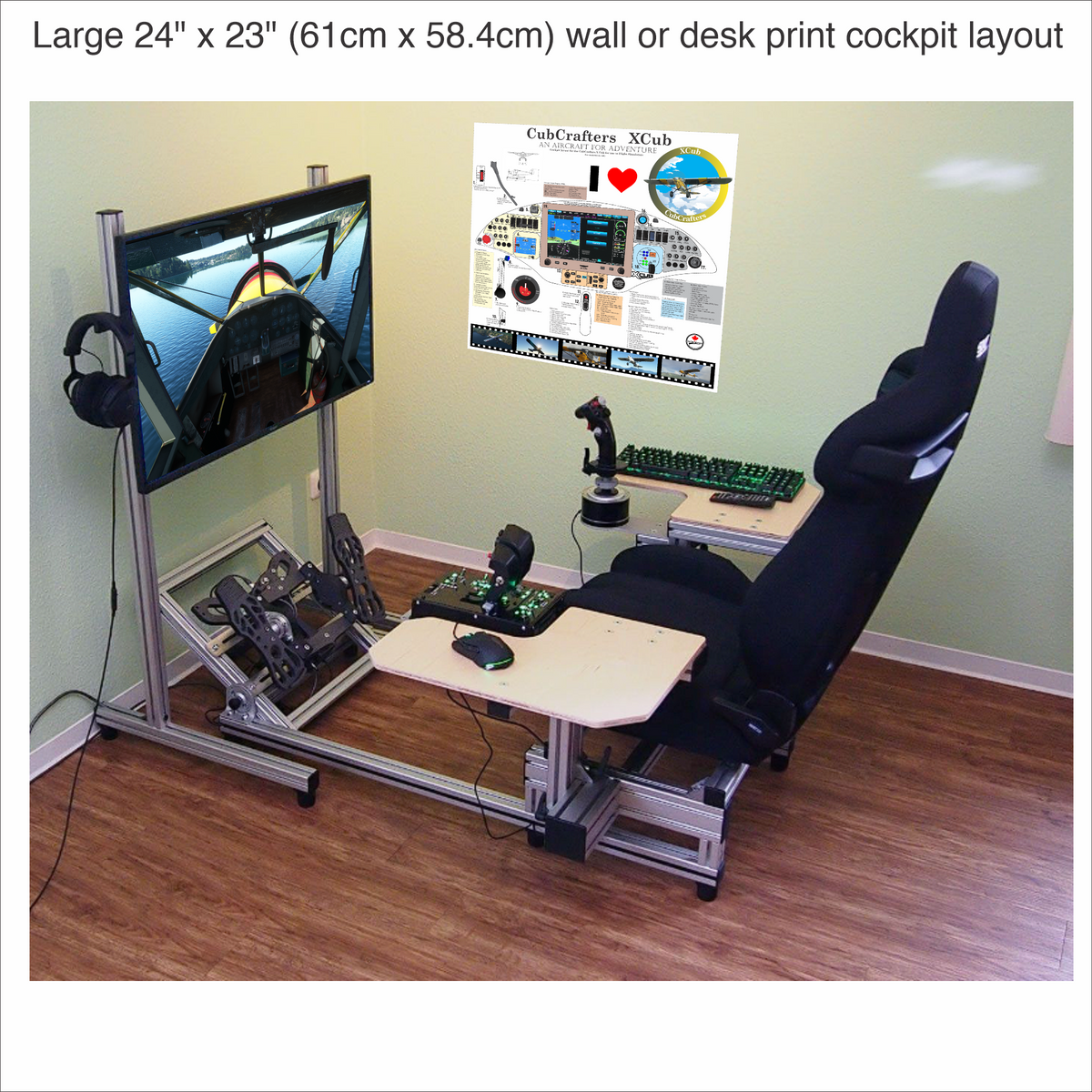 'CubCrafters XCub - An Aircraft for Adventure - Cockpit Layout' Print ...