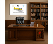 CUSTOM Aircraft Side Profile Art Print / Lithograph