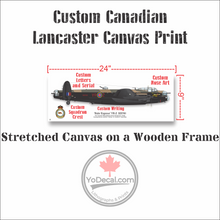 Custom RCAF Lancaster Bomber Print