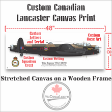 Custom RCAF Lancaster Bomber Print