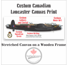 Custom RCAF Lancaster Bomber Print