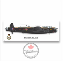 Custom RCAF Lancaster Bomber Print