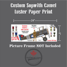 Custom Sopwith Camel Print