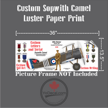 Custom Sopwith Camel Print