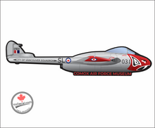 DH.100 Vampire Comox Air Force Museum Vinyl Decal Sticker