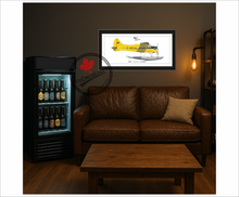 DHC-2 Beaver PERSONALIZED Aircraft Side Profile Art Print / Lithograph