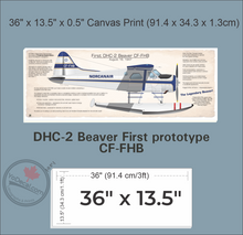 DHC-2 Beaver First Prototype CF-FHB Canvas Print