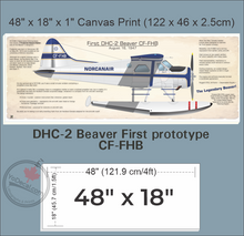 DHC-2 Beaver First Prototype CF-FHB Canvas Print