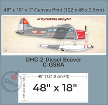 DHC-2 Diesel Beaver Sealand Aviation RED AO3 Canvas Print