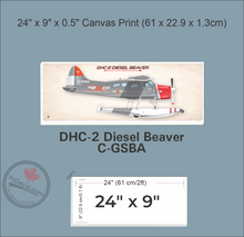 DHC-2 Diesel Beaver Sealand Aviation RED AO3 Canvas Print