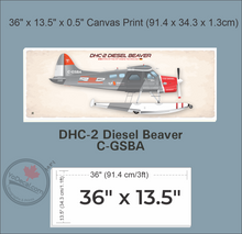 DHC-2 Diesel Beaver Sealand Aviation RED AO3 Canvas Print